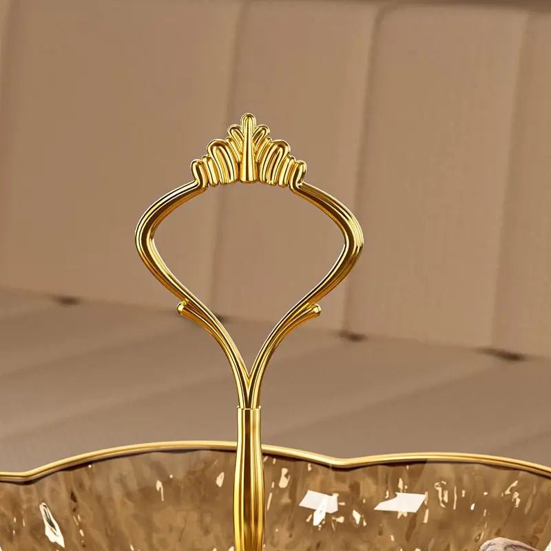 3 - Tier Luxury Cupcake Stand – Elegant Dessert Display & Fruit Tray - Hizoni