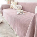 Chenille Sofa Blanket - All - Season Herringbone Cover - Hizoni