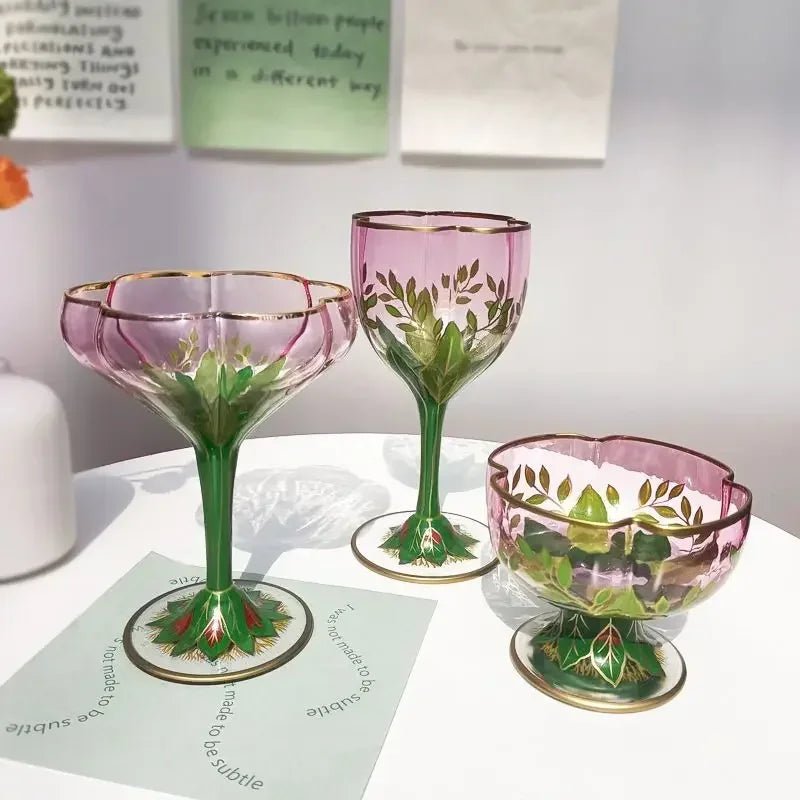 Contemporary Textured Wine Glasses – Elegant Handcrafted Collection - Hizoni