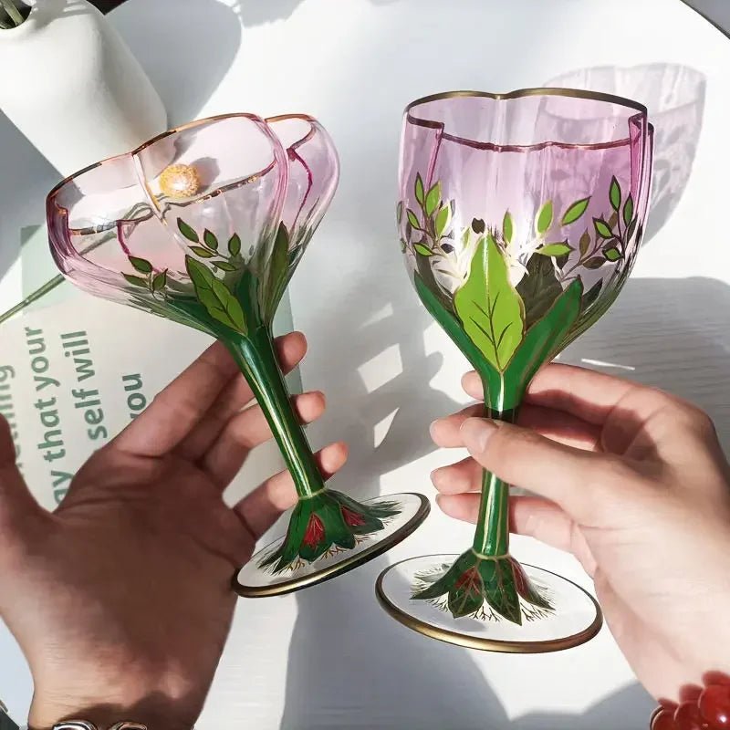 Contemporary Textured Wine Glasses – Elegant Handcrafted Collection - Hizoni
