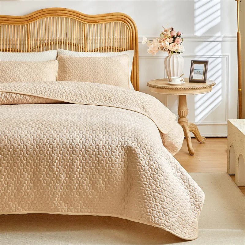 Cotton Bedding Set with Duvet Cover, Sheet and Pillowcases - Hizoni