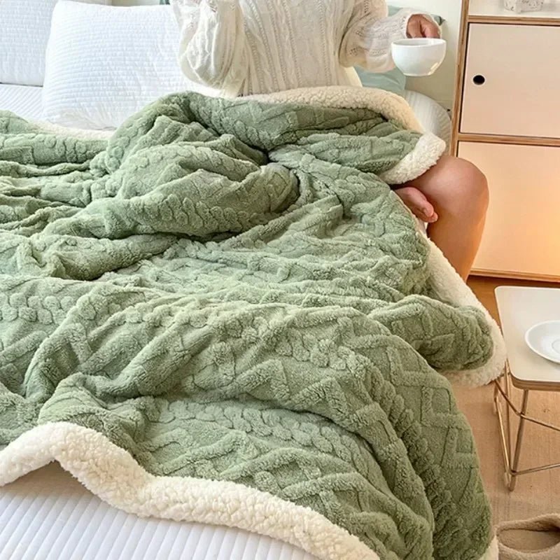 Cozy Woolen Comfort Blanket - Hizoni