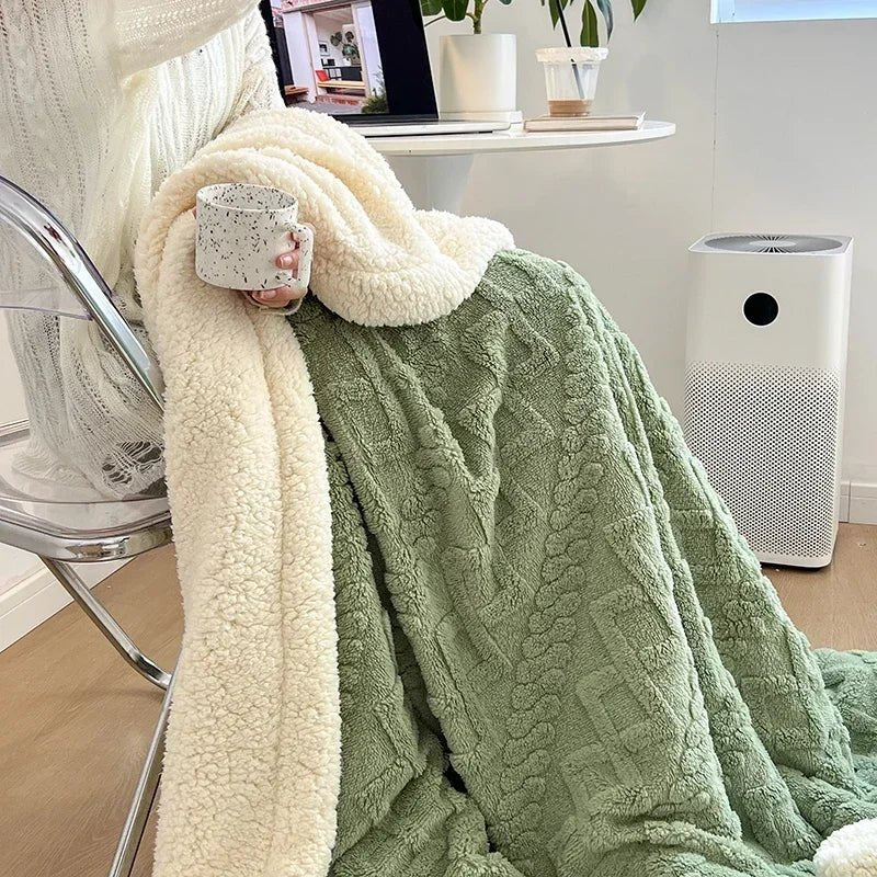 Cozy Woolen Comfort Blanket - Hizoni