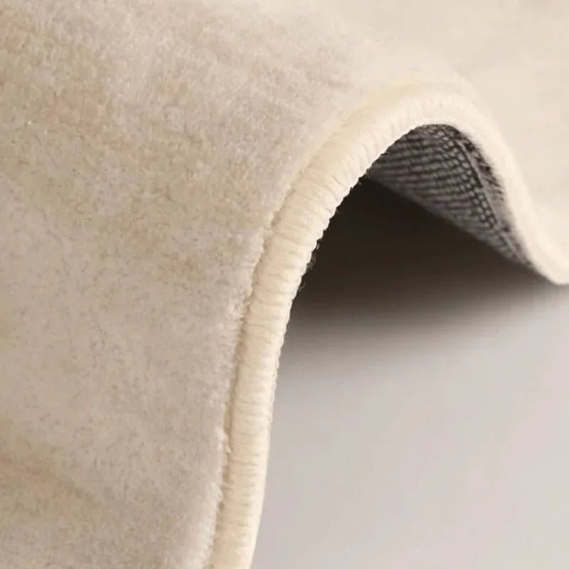 Cream Style Irregular Minimalist Carpet - Soft & Non - Slip - Hizoni