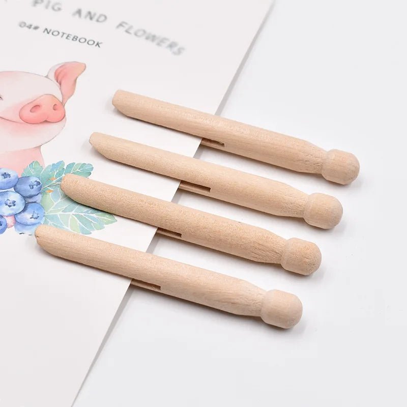 Eco - Friendly Wooden Clothespins - Hizoni