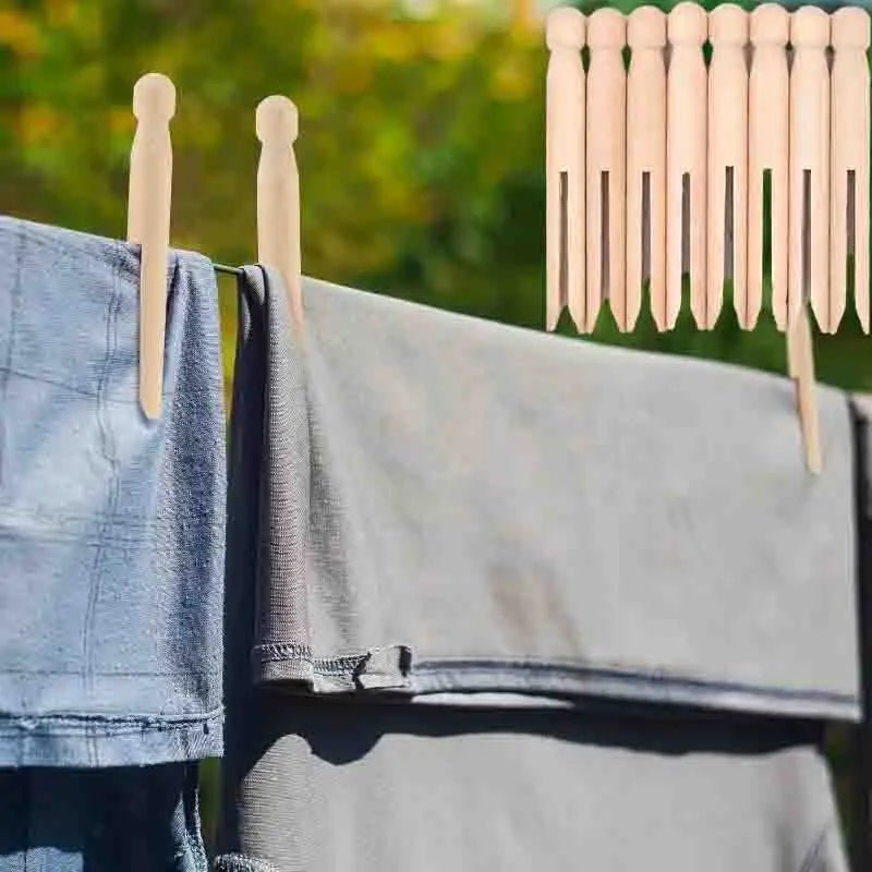 Eco - Friendly Wooden Clothespins - Hizoni