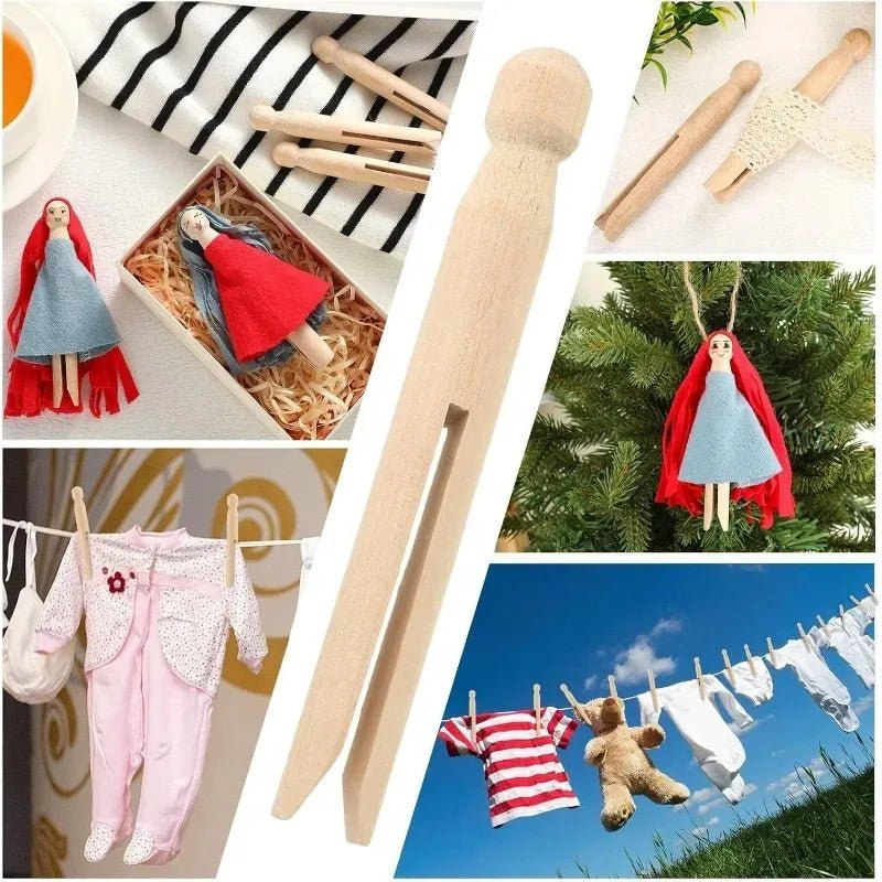 Eco - Friendly Wooden Clothespins - Hizoni