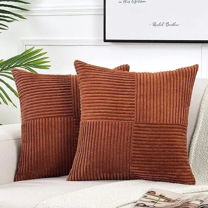 Elegant Corduroy Cushion Cover - Soft & Stylish Decor - Hizoni
