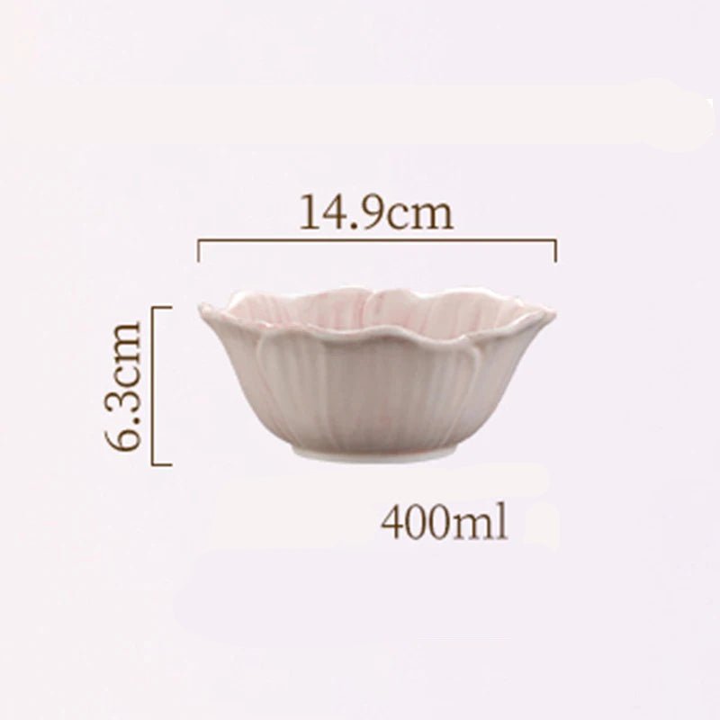 Elegant Floral Ceramic Plate - Hizoni