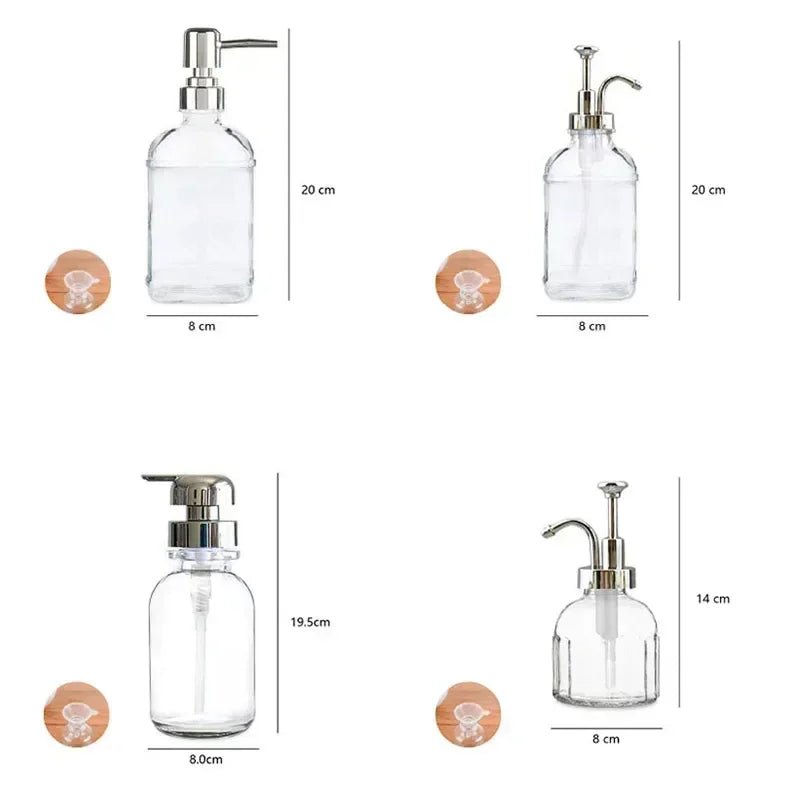 Elegant Glass Soap Dispenser - Hizoni