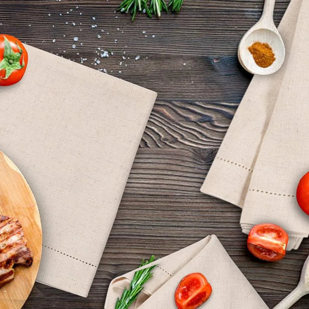 Elegant Linen Dinner Napkins Set - Hizoni