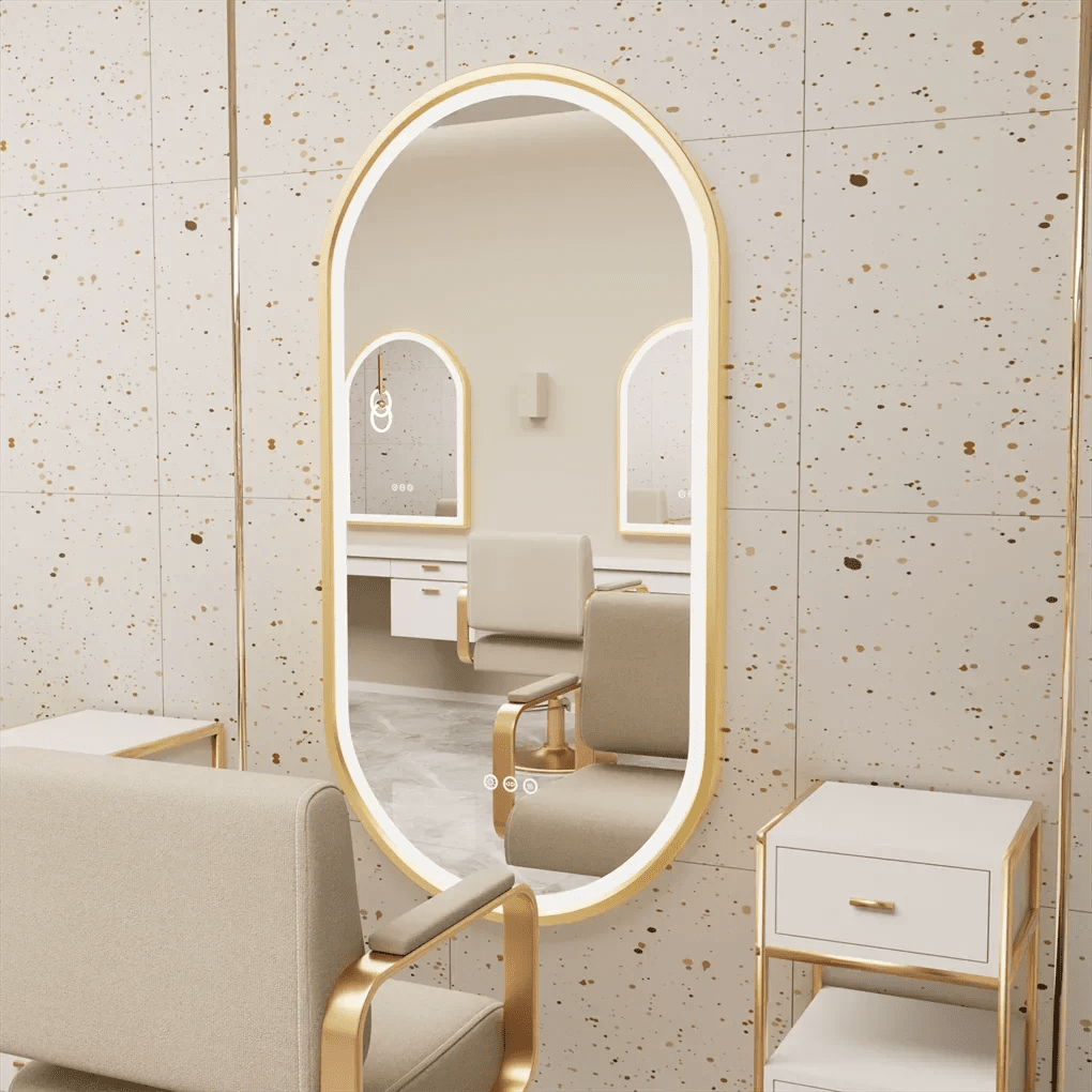 Elegant Oval LED Bathroom Mirror - Hizoni