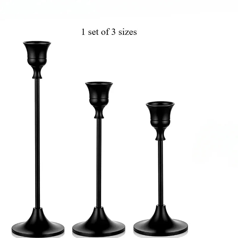 Elegant Vintage Candle Holders Set - Hizoni
