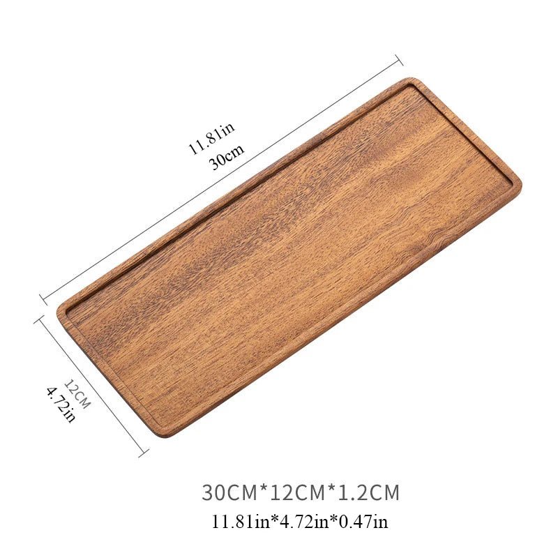 Elegant Walnut Tea Tray - Hizoni