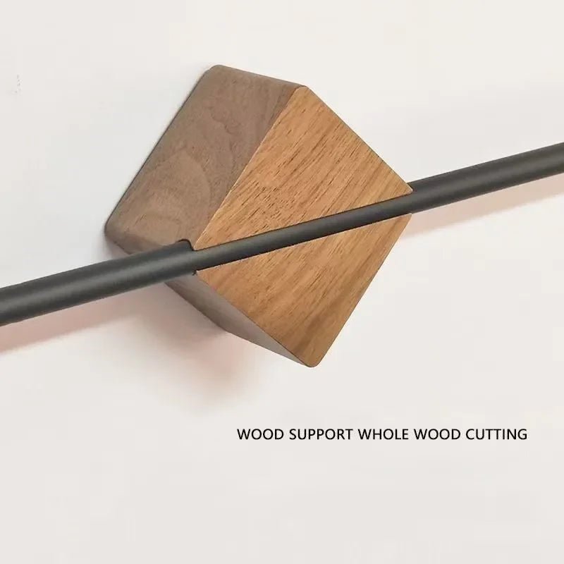 Elegant Wood Towel Rack - Hizoni