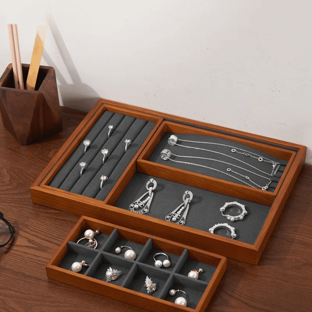 Elegant Wooden Jewelry Organizer - Hizoni