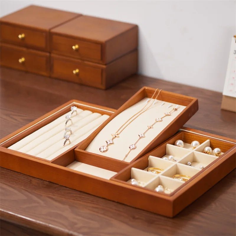 Elegant Wooden Jewelry Organizer - Hizoni