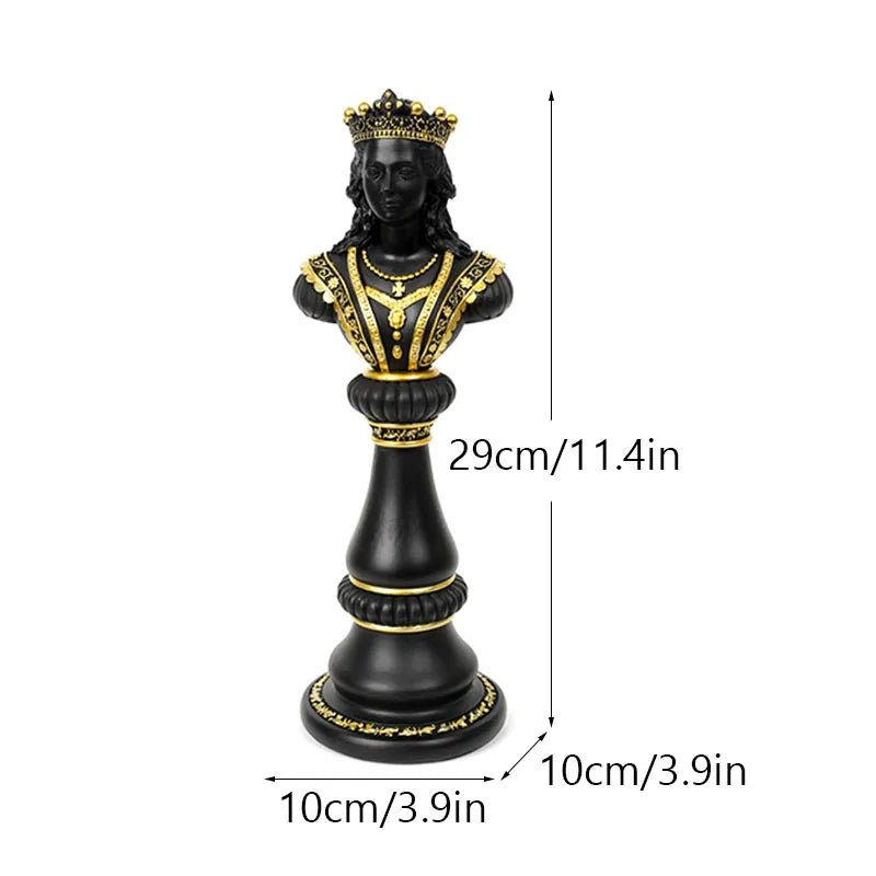 European Style Chess Figures (King, Queen, Knight) - Hizoni