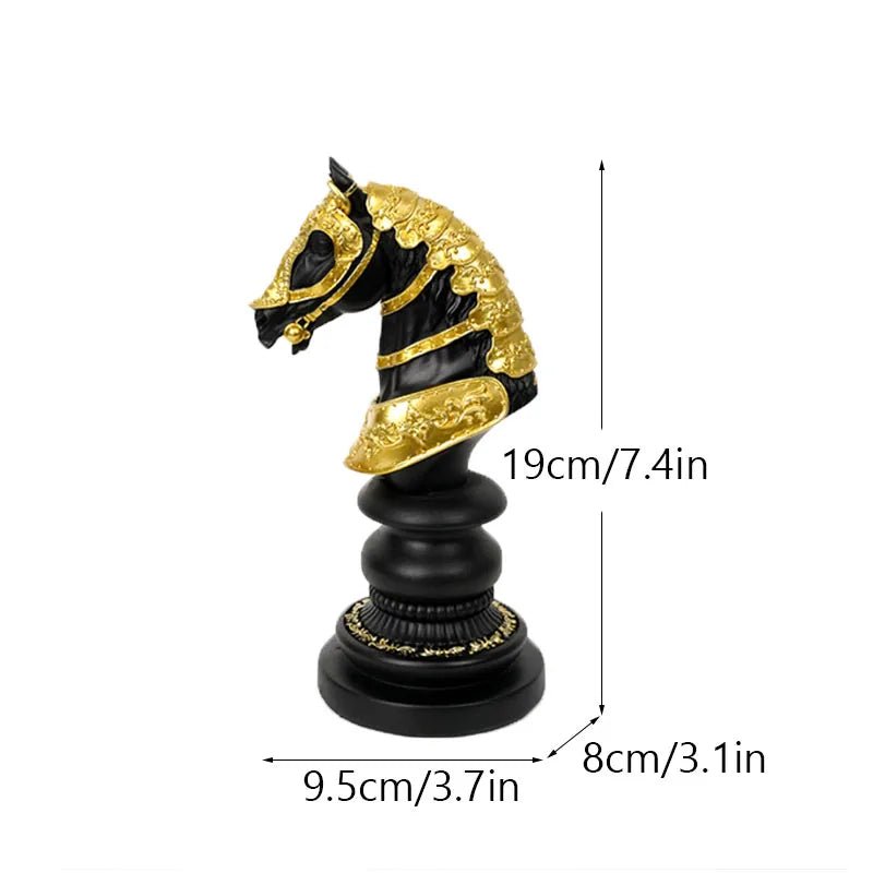 European Style Chess Figures (King, Queen, Knight) - Hizoni