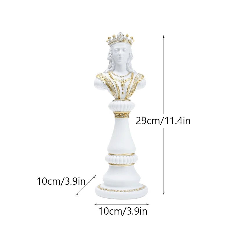 European Style Chess Figures (King, Queen, Knight) - Hizoni