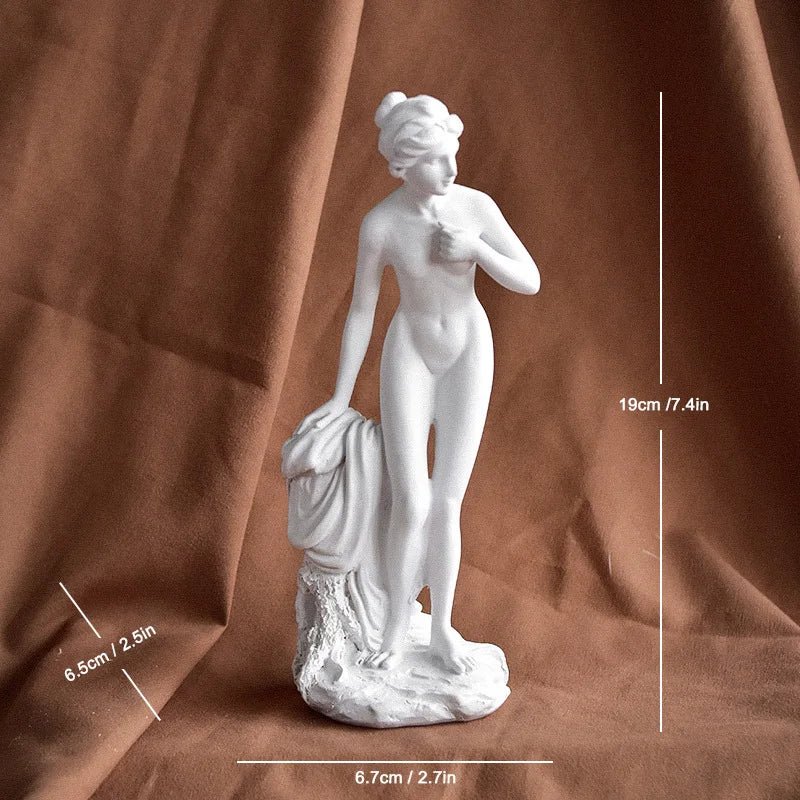 Greek Mythology Aphrodite Statue – Elegant Goddess Venus Resin Sculpture - Hizoni