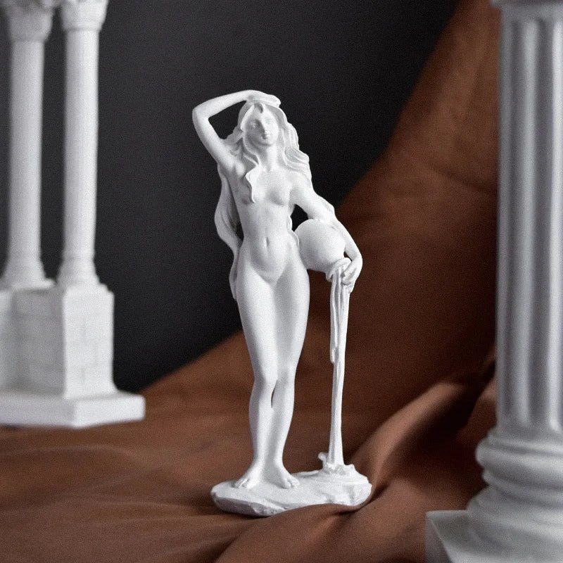 Greek Mythology Aphrodite Statue – Elegant Goddess Venus Resin Sculpture - Hizoni