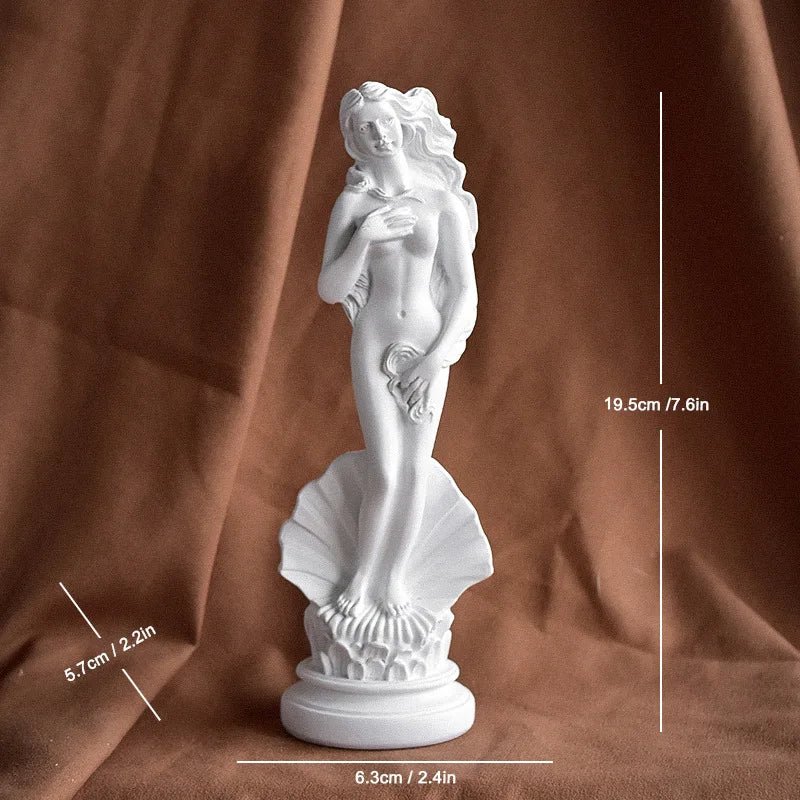 Greek Mythology Aphrodite Statue – Elegant Goddess Venus Resin Sculpture - Hizoni