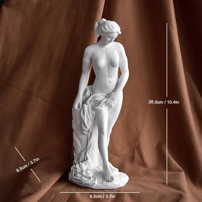 Greek Mythology Aphrodite Statue – Elegant Goddess Venus Resin Sculpture - Hizoni