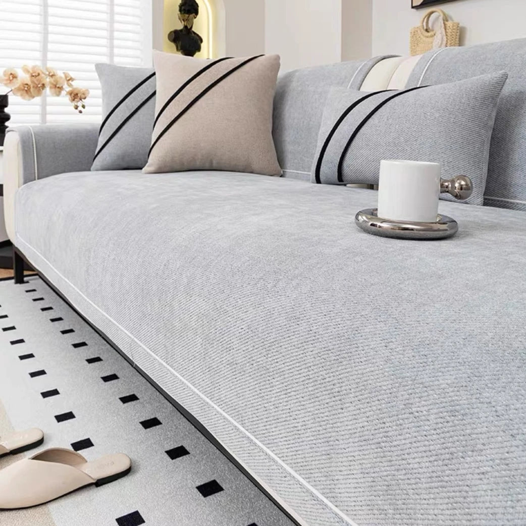 Luxurious Chenille Non - Slip Sofa Protector - Hizoni