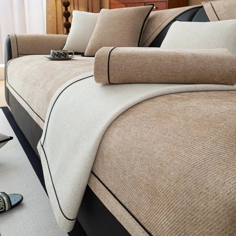 Luxurious Chenille Non - Slip Sofa Protector - Hizoni