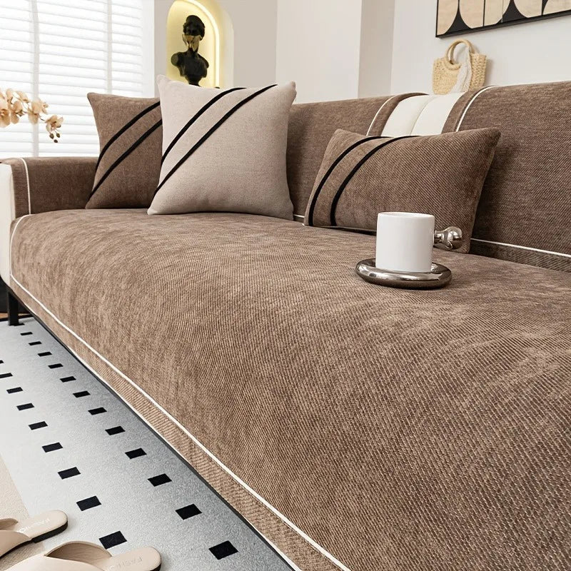 Luxurious Chenille Non - Slip Sofa Protector - Hizoni