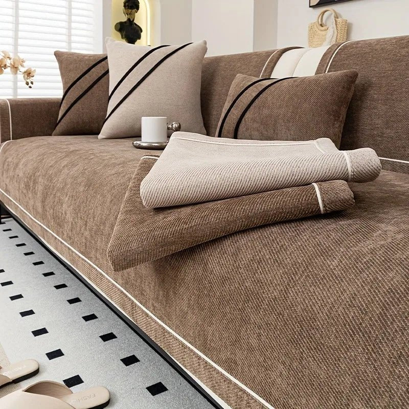 Luxurious Chenille Non - Slip Sofa Protector - Hizoni