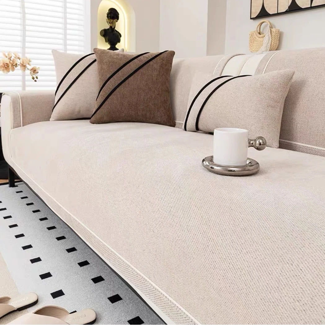 Luxurious Chenille Non - Slip Sofa Protector - Hizoni