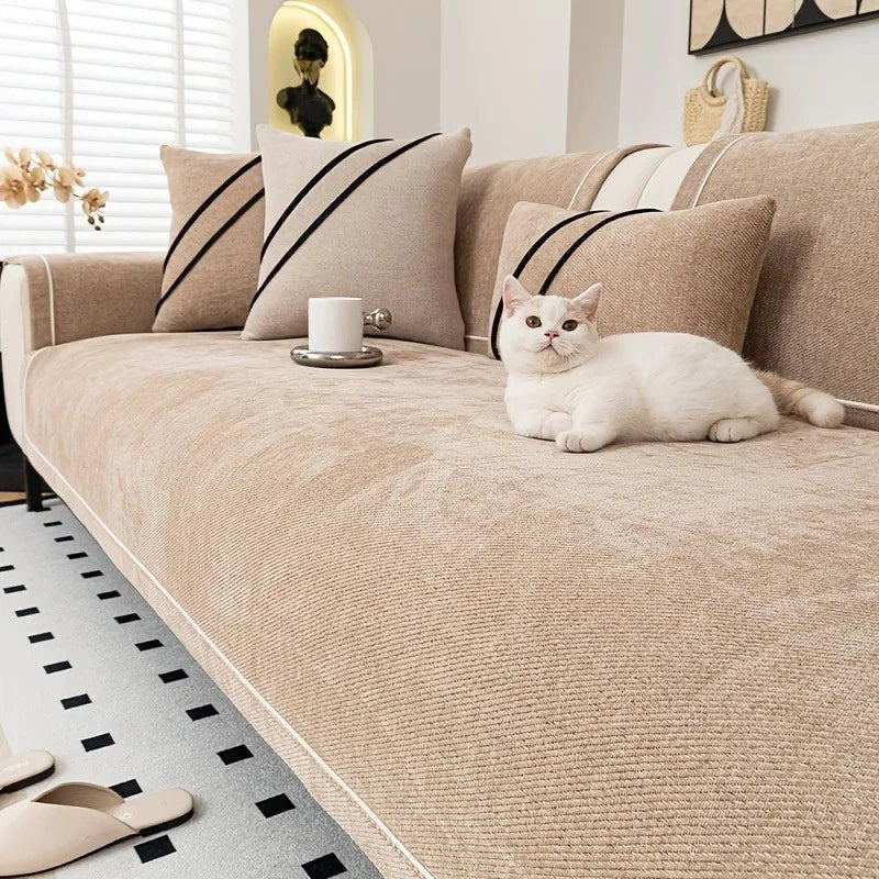 Luxurious Chenille Non - Slip Sofa Protector - Hizoni