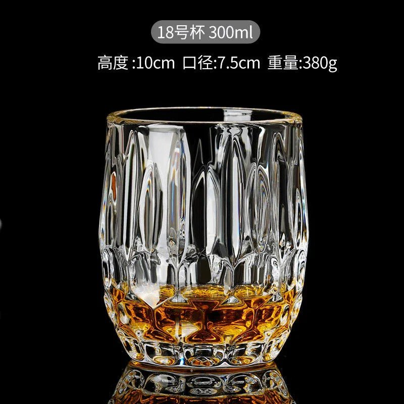 Luxury Crystal Whiskey Glasses – Vintage Old Fashioned Rocks Tumblers - Hizoni