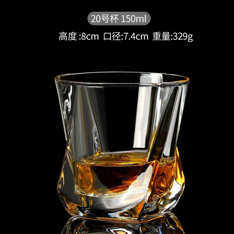 Luxury Crystal Whiskey Glasses – Vintage Old Fashioned Rocks Tumblers - Hizoni