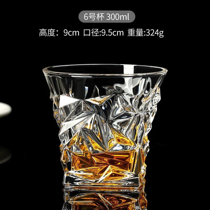 Luxury Crystal Whiskey Glasses – Vintage Old Fashioned Rocks Tumblers - Hizoni