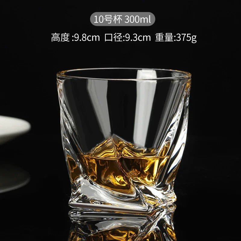 Luxury Crystal Whiskey Glasses – Vintage Old Fashioned Rocks Tumblers - Hizoni
