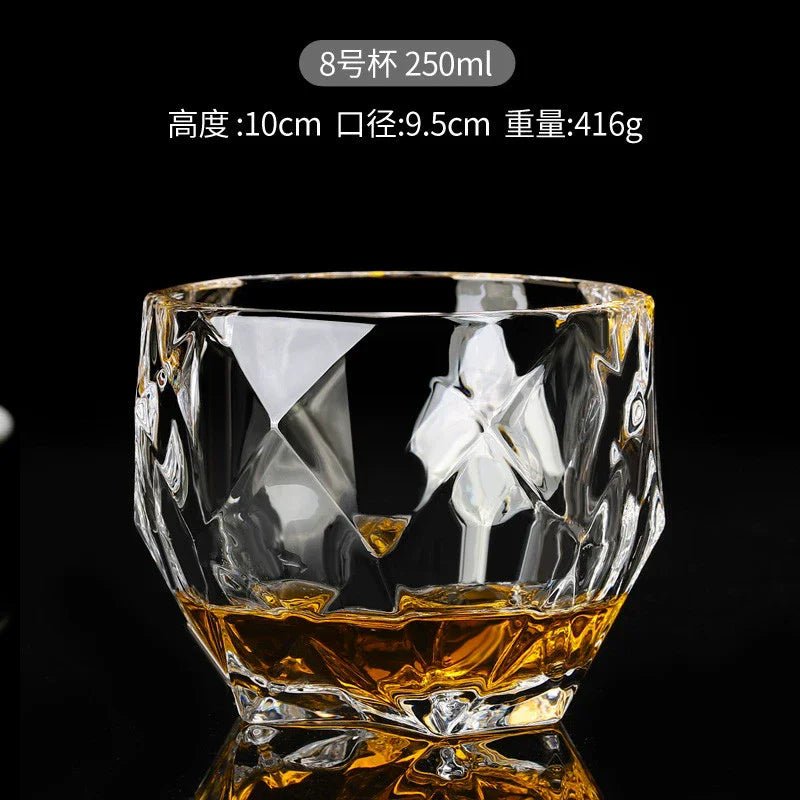 Luxury Crystal Whiskey Glasses – Vintage Old Fashioned Rocks Tumblers - Hizoni