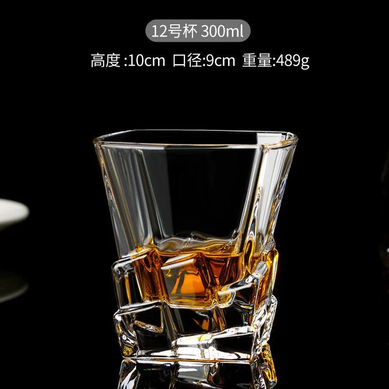 Luxury Crystal Whiskey Glasses – Vintage Old Fashioned Rocks Tumblers - Hizoni