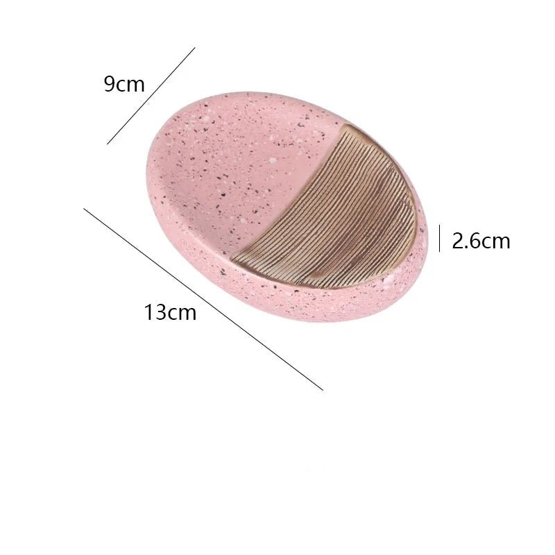 Modern Fluted Ceramic Bathroom Set Pink – Minimalist, Chic & Functional - Hizoni