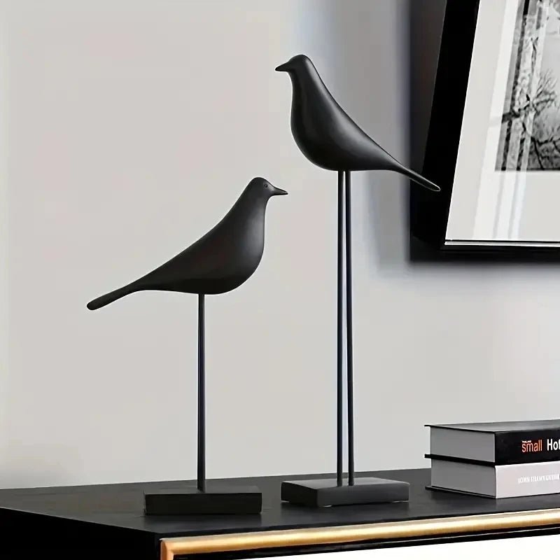 Nordic Bird Resin Sculpture - Hizoni