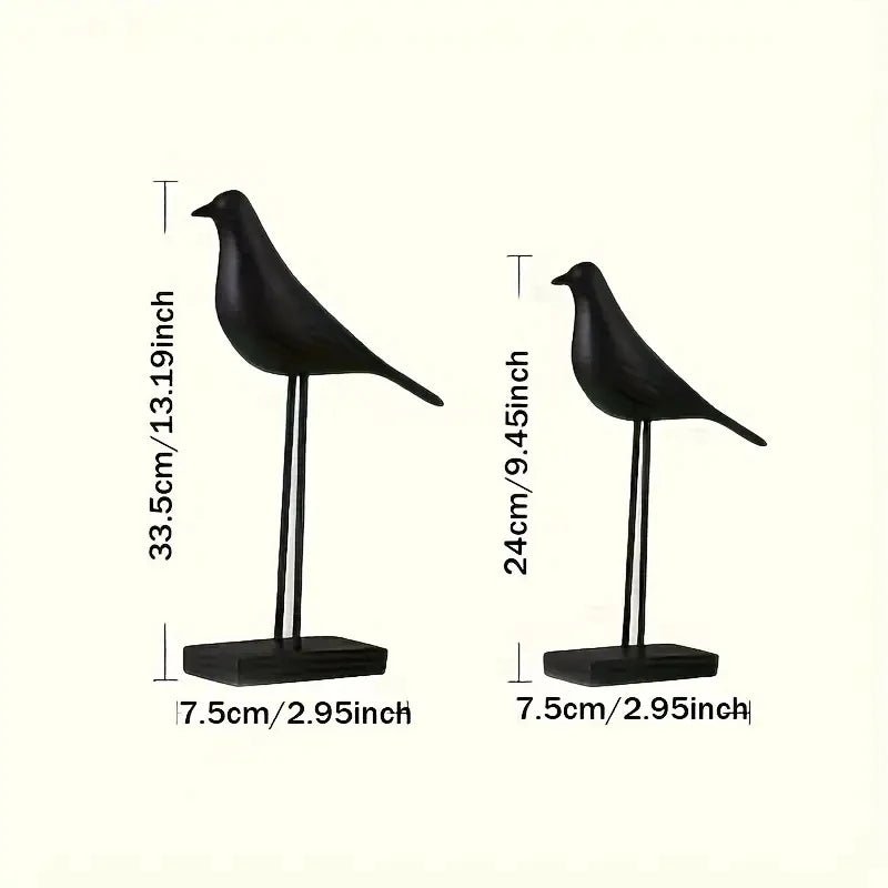 Nordic Bird Resin Sculpture - Hizoni