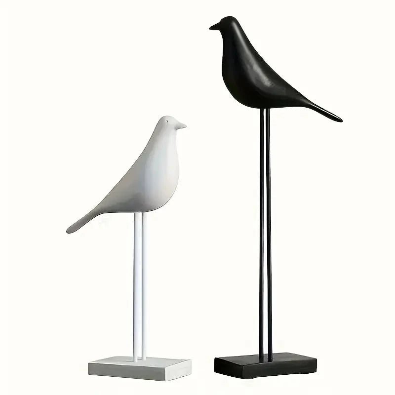 Nordic Bird Resin Sculpture - Hizoni