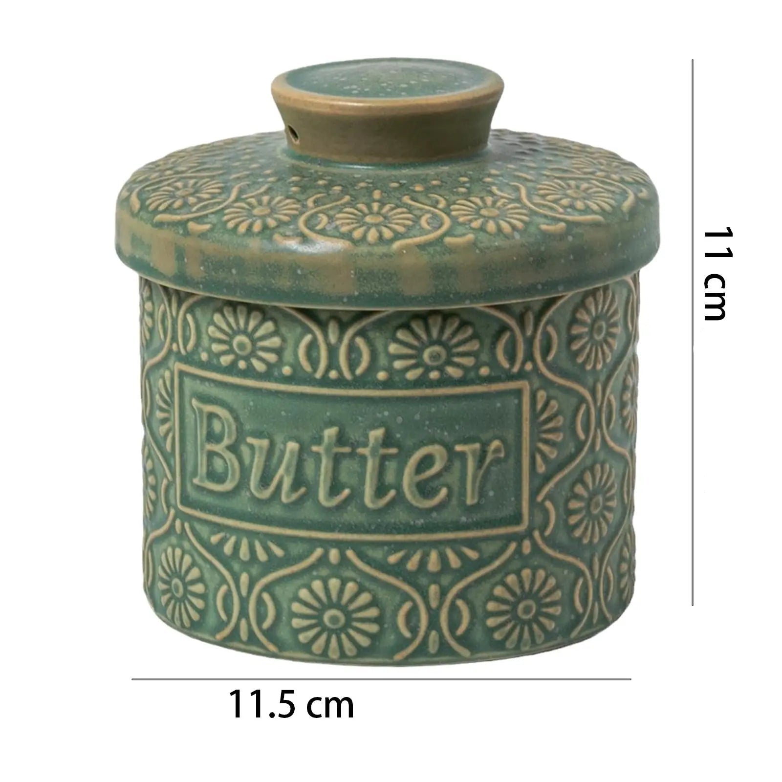 Premium Porcelain Butter Keeper – Modern Monochrome Collection - Hizoni