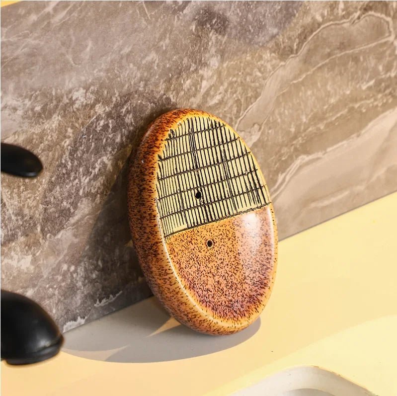 Retro Ceramic Bathroom Set – Elegant, Artistic & Functional - Hizoni