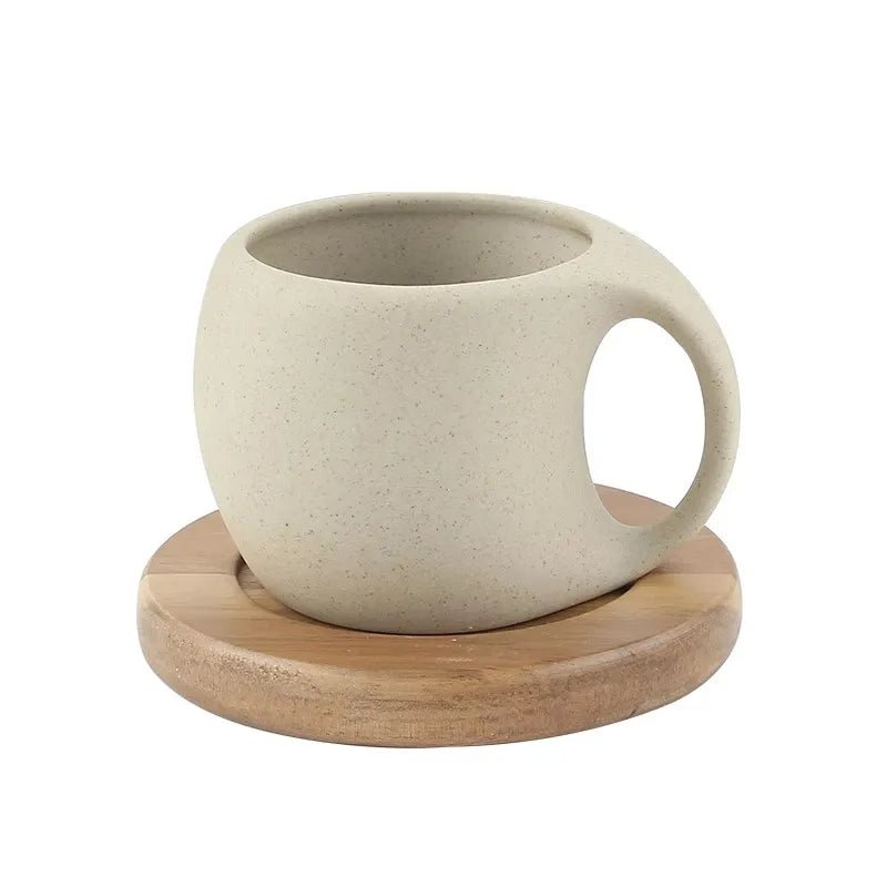 Rustic Ceramic Water Pitcher – Large 1300ml Jug with Rope Handle - Hizoni