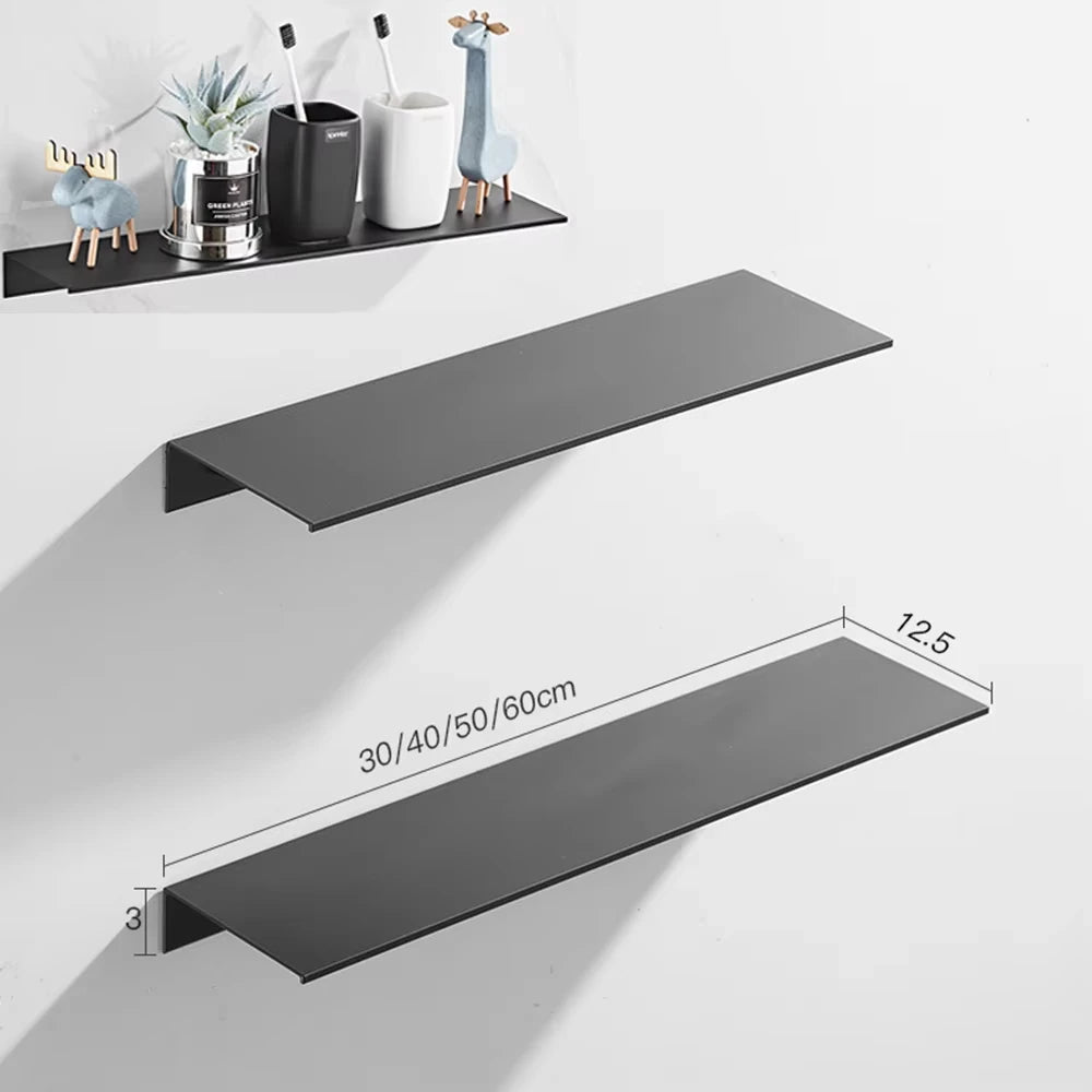 Sleek Aluminum Wall Shelf - Hizoni