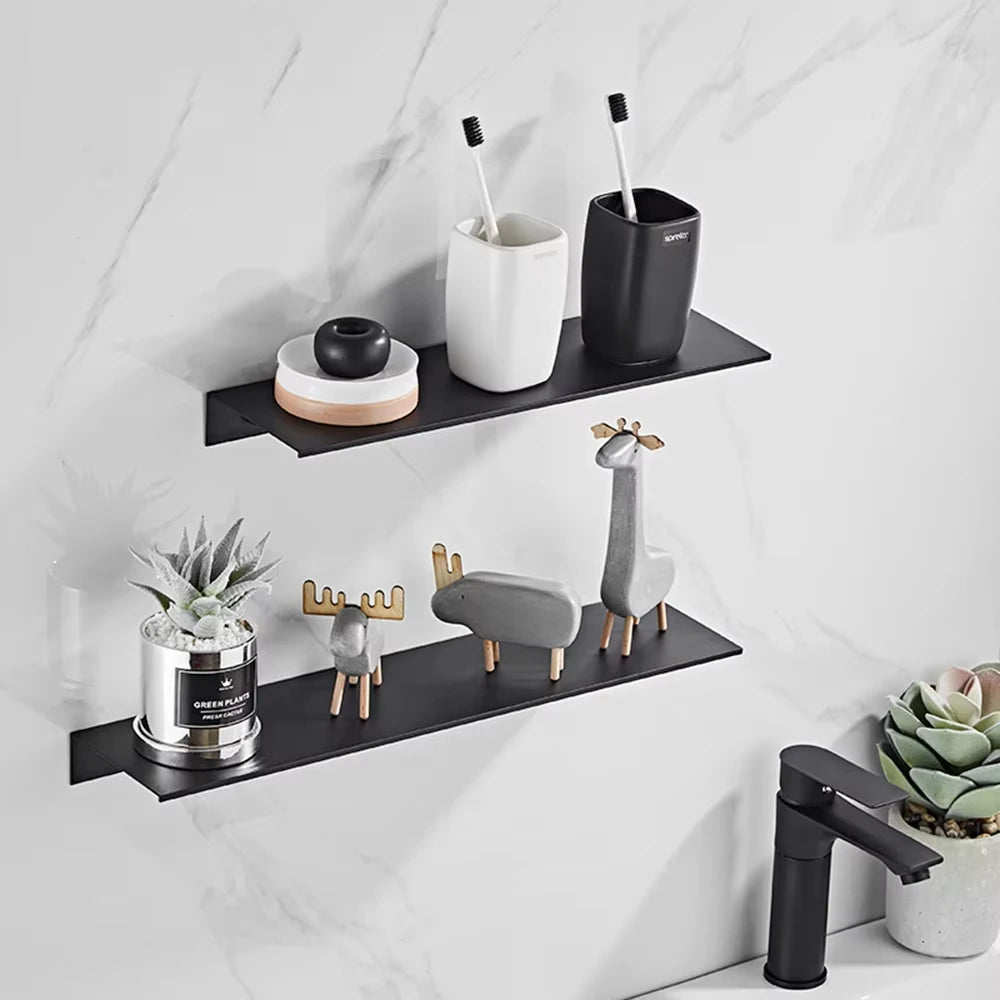 Sleek Aluminum Wall Shelf - Hizoni