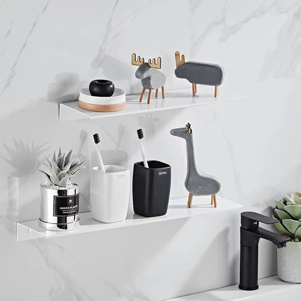 Sleek Aluminum Wall Shelf - Hizoni